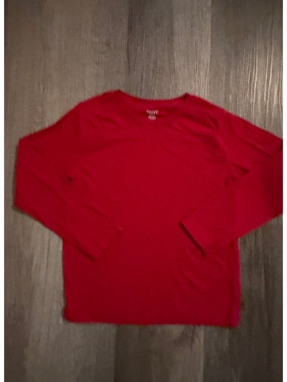 French Toast red long sleeve t-shirt youth boy size 8